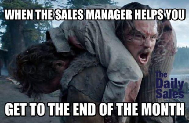 sales manager meme Leonard DiCaprio